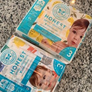 Two pack Honest Diapers Size 3